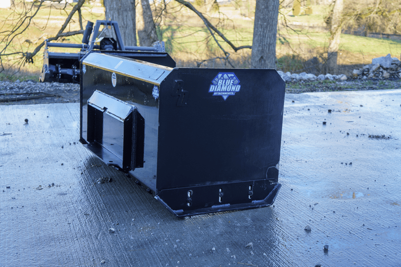 Mini Snow Pusher Mounts Blue Diamond Attachments