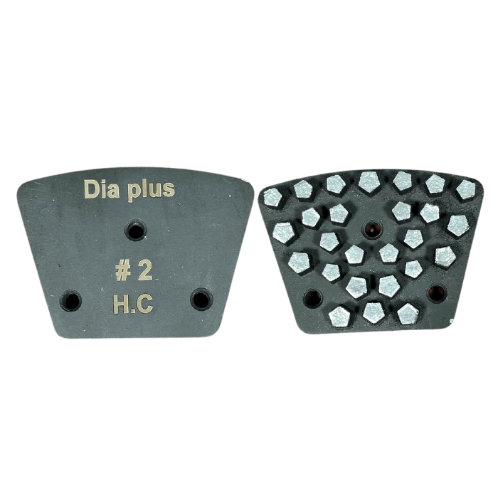 Multi Layered Brazed Trapezoid Grinding Segment VBT-HS2-6mm Dia Plus Hex Shape - Step 2 - 6mm