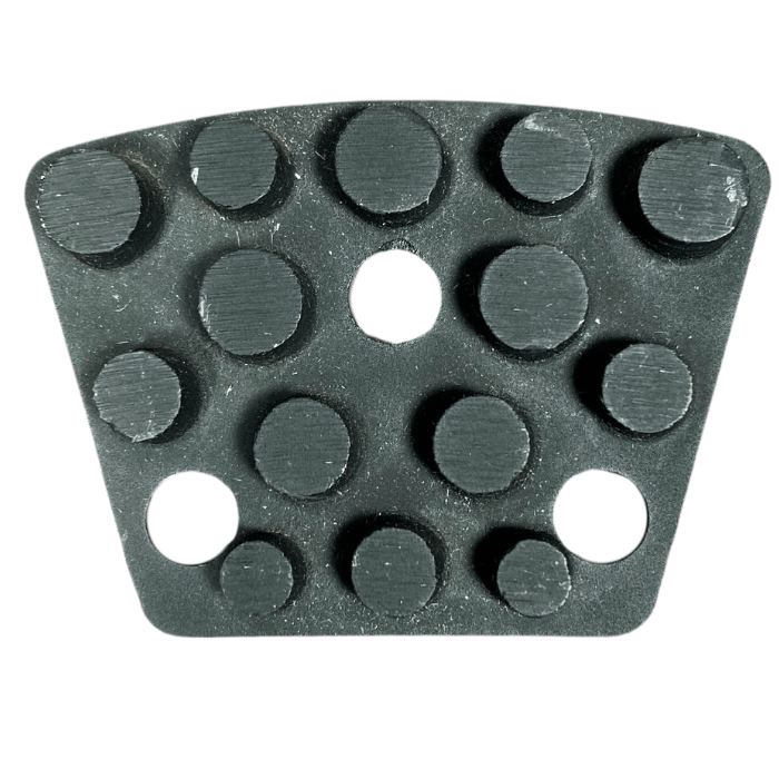 Multi Layered Brazed Trapezoid Grinding Segment VBT-BD-9mm Dia Plus Big Dot - Step 2 - 9mm