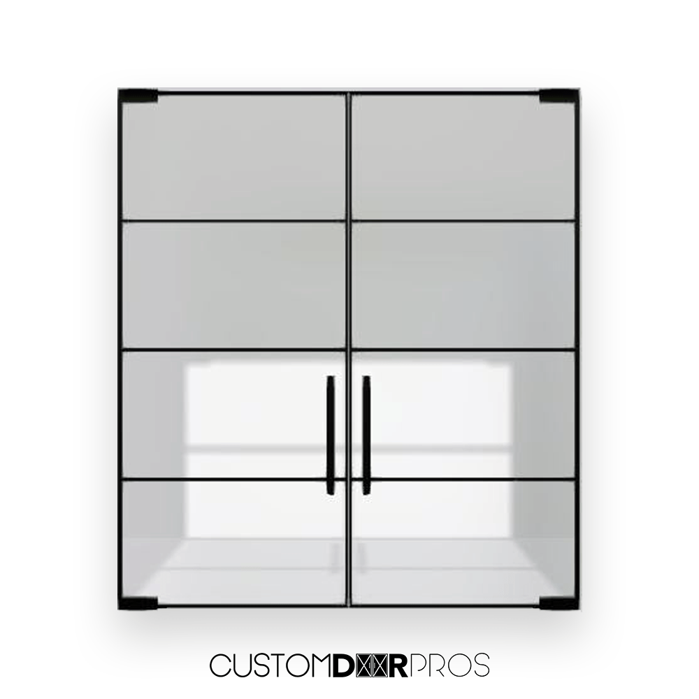 NU Interior Double Pivot French Door Custom Iron Door Pros