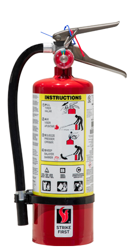 5 LB. Multi-Purpose Dry Chemical Portable Fire Extinguisher Strike First