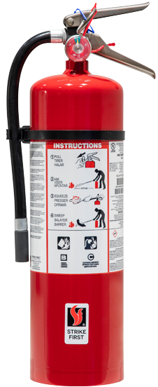 10 LB. Standard Dry Chemical Portable Fire Extinguisher - BC Strike First