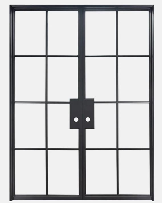 NYX French Doors sku-42380410552513 Custom Iron Door Pros 61 x 81h Black