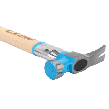 OX Pro 22-Ounce Milled Face Framing Hammer | Curved Hickory Handle Ox Tools
