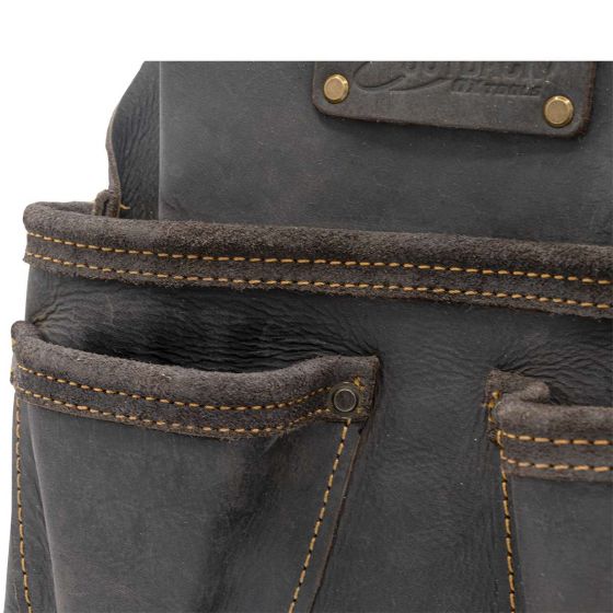 OX Pro 4-Pocket Roofer's Pouch | Oil Tanned Leather Ox Tools