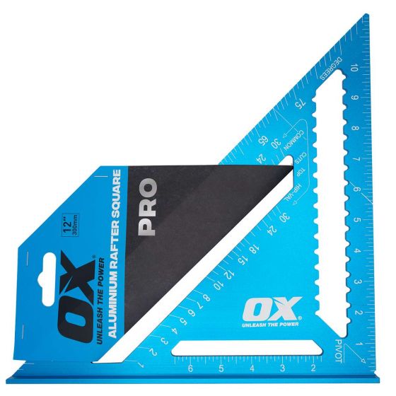 OX Pro Aluminium Rafter Square | 12-Inch / 300mm Ox Tools
