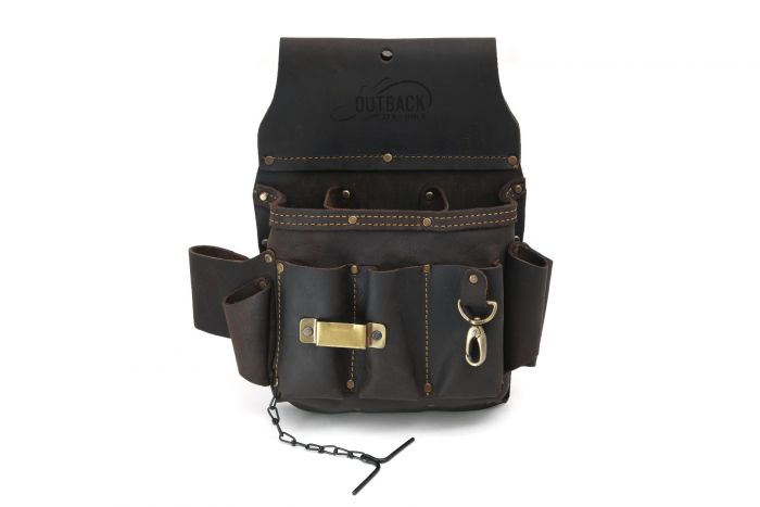OX Pro Electrician's Pouch, Oil Tanned Leather - Ox Tools