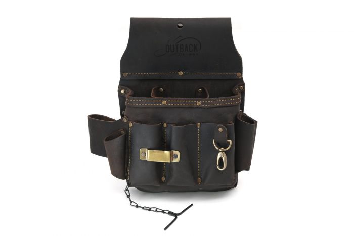 OX Pro Electrician's Pouch, Oil Tanned Leather Ox Tools