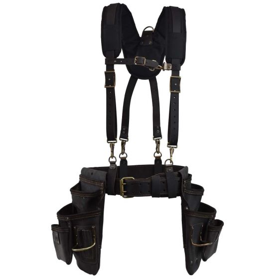 OX Pro Oil-Tanned Leather Framing Rig With Suspenders - Ox Tools