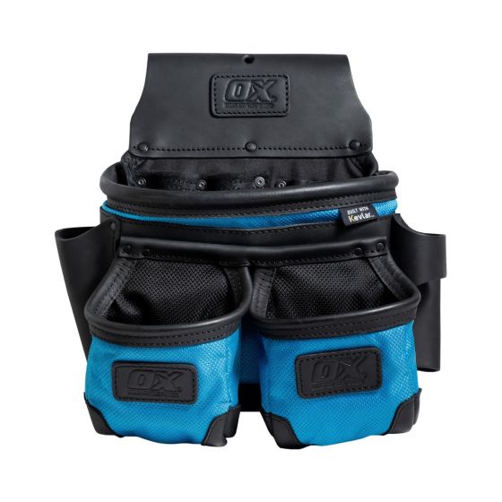 OX Ultimate 3-Pocket Leather & Nylon Framer's Pouch w/ Kevlar Reinforcement Ox Tools