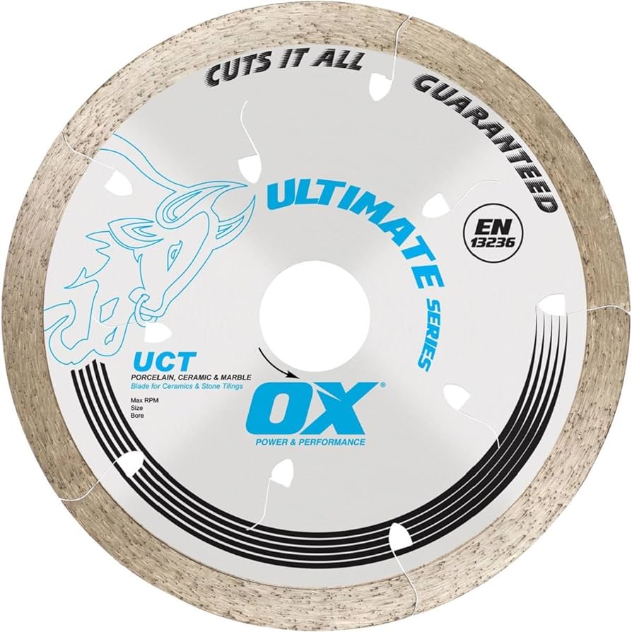 OX Ultimate Continuous Rim Diamond Blade - Ceramics - Ox Tools