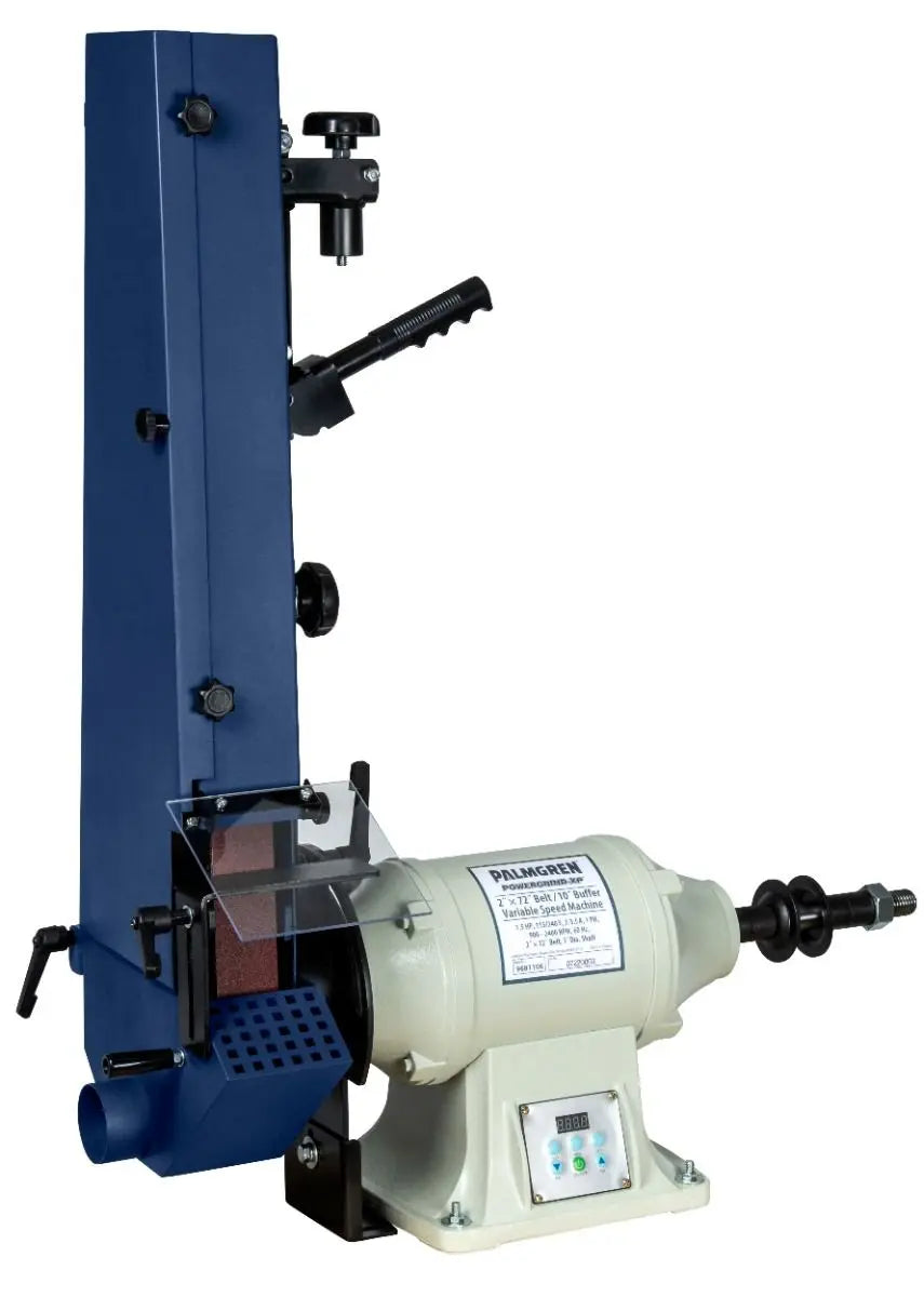 2" Variable Speed Belt Grinder Single Belt W/Buffer Palmgren