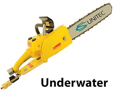 Pneumatic Chain Saws for Underwater, with Brake 4 HP - CS Unitec