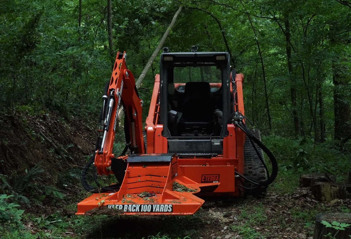 Raptor Skid Steer Boom Arm Mower Attachment Eterra