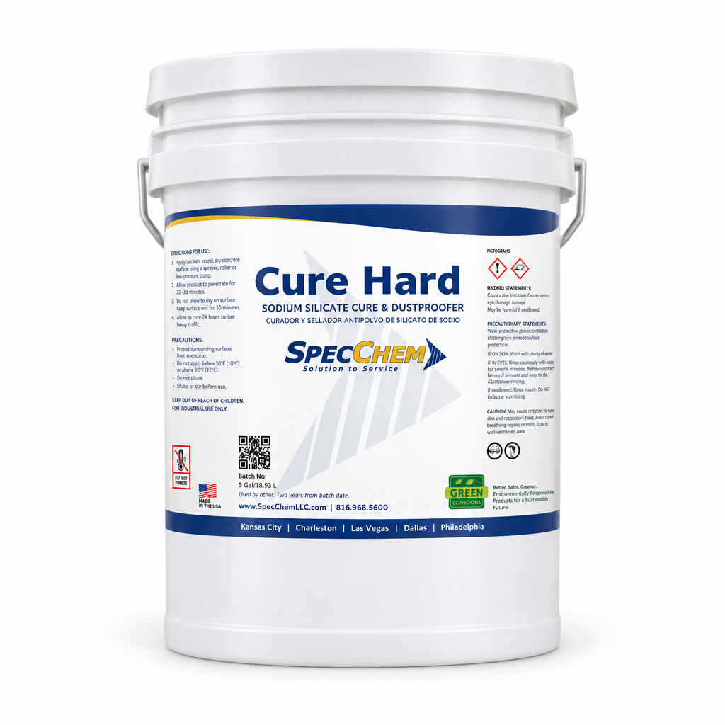 Cure Hard Sodium Silicate Cure & Dustproofer CH-55 SpecChem 55 Gallon