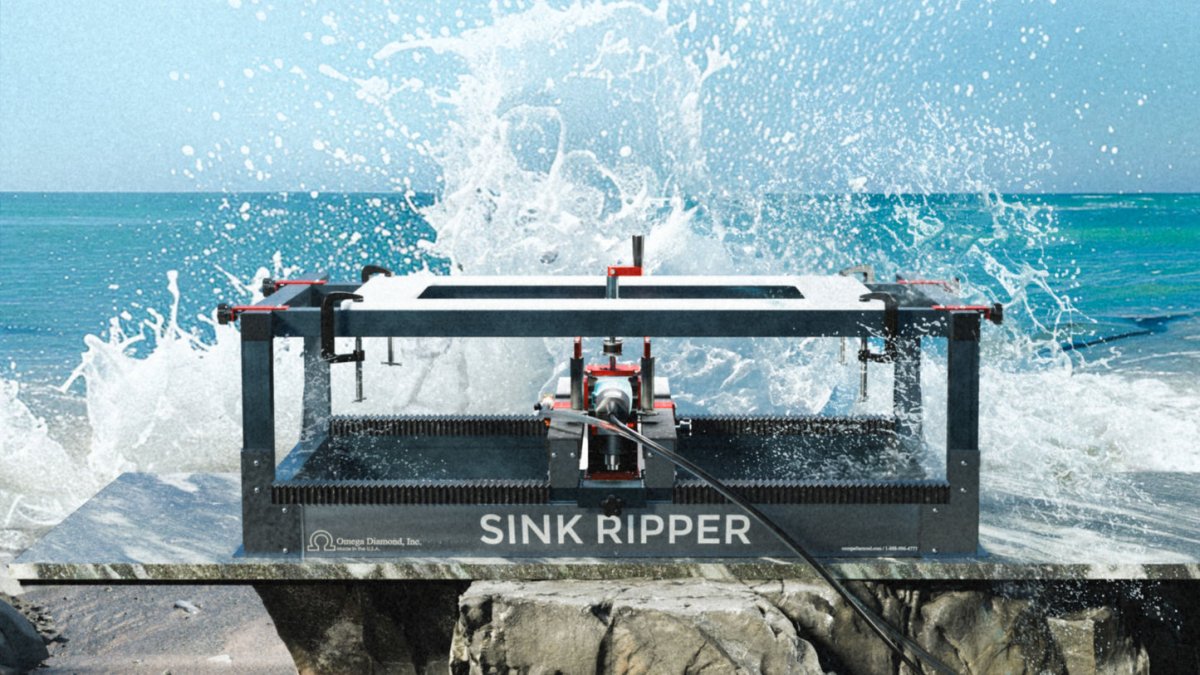 Sink Ripper Manual Stone Router Omega Diamond