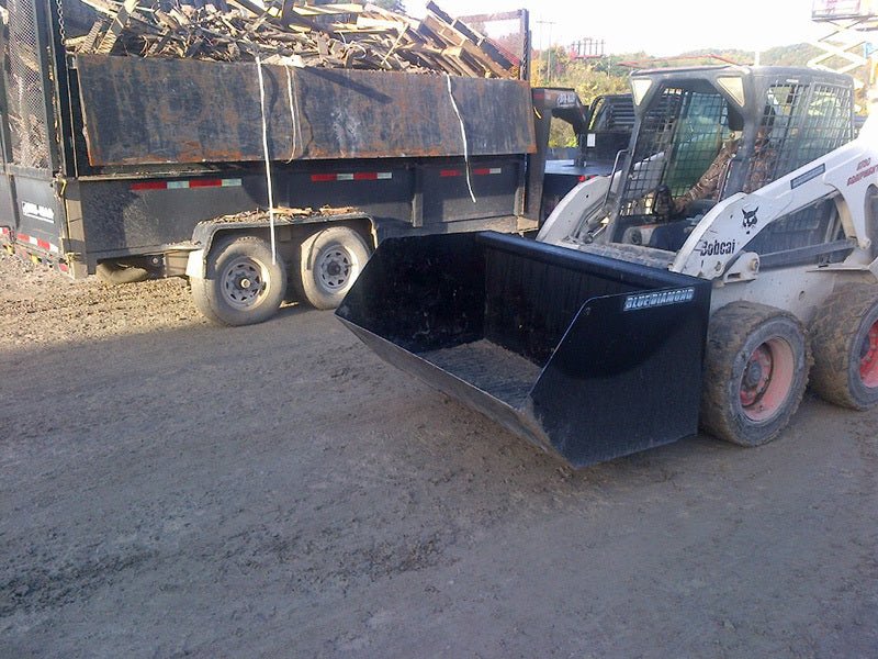 Skid Steer Bucket Dumpster Attachment Blue Diamond Attachments