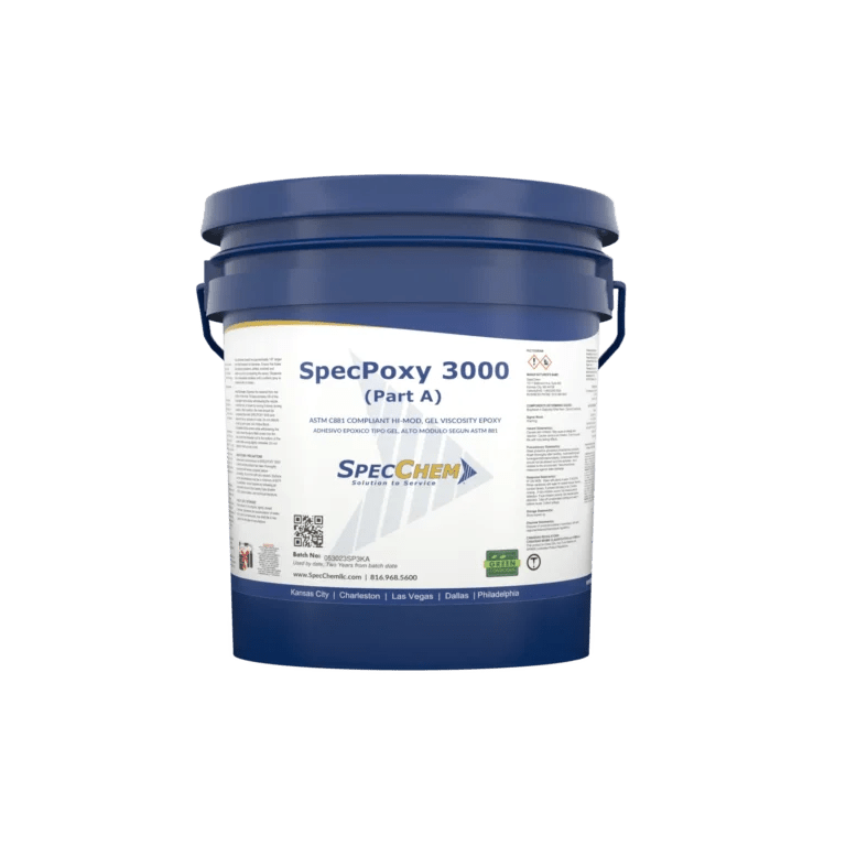 Specpoxy 3000 Astm 881 Compliant Hi-Mod, Gel Viscosity Epoxy SP3000-1 SpecChem 1 Gallon