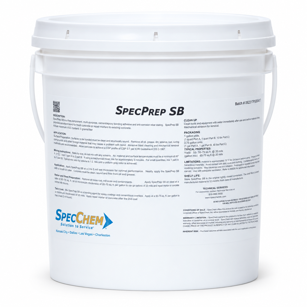 SpecPrep SB Structural Concrete Bonding Agent PREPSB-3.7 SpecChem 3.7 Gallon