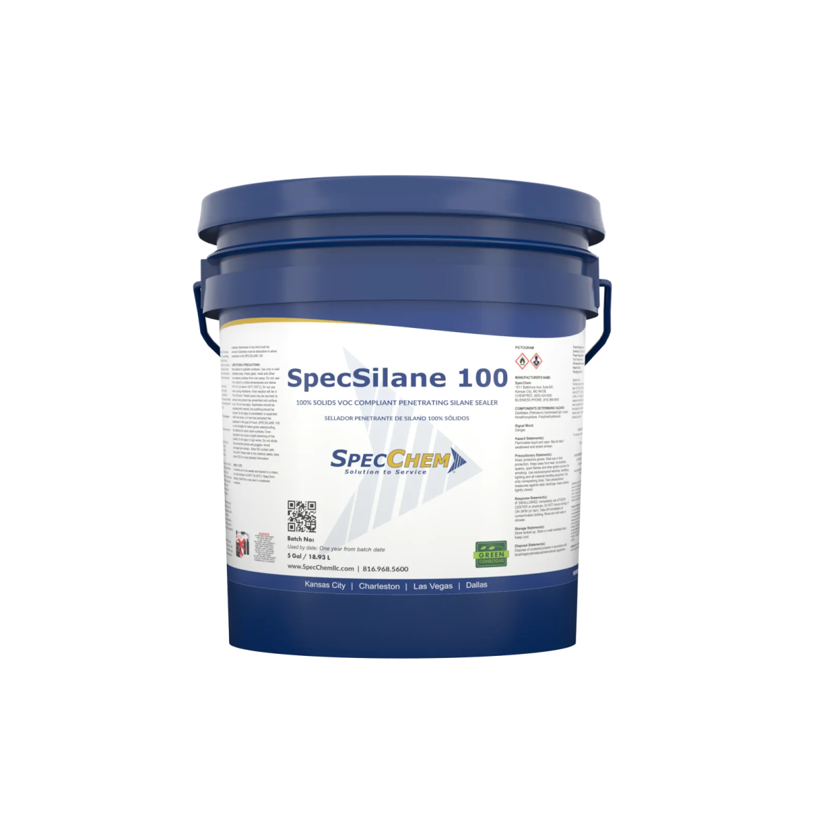 SpecSilane 100 - 100% Solids VOC-Compliant Penetrating Silane Sealer SpecChem