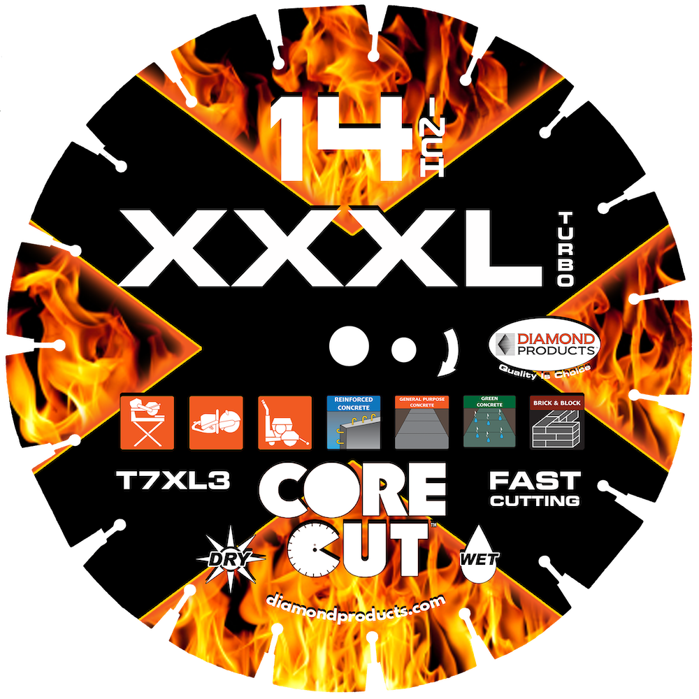 XXL-Turbo Specialty Turbo Diamond Blade Diamond Products