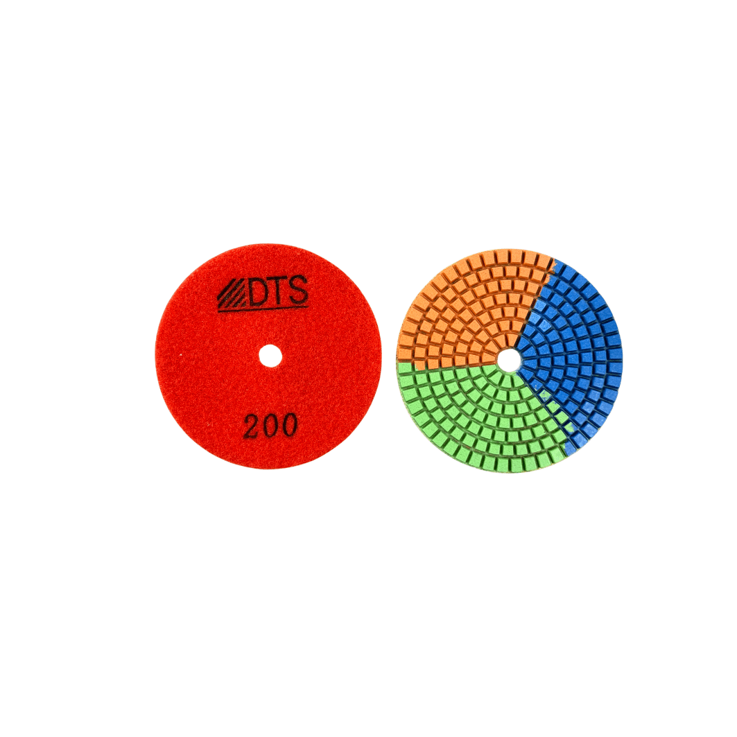 Tri-Color Diamond Polishing Pads TCPP-200 Diamond Tool Store 200