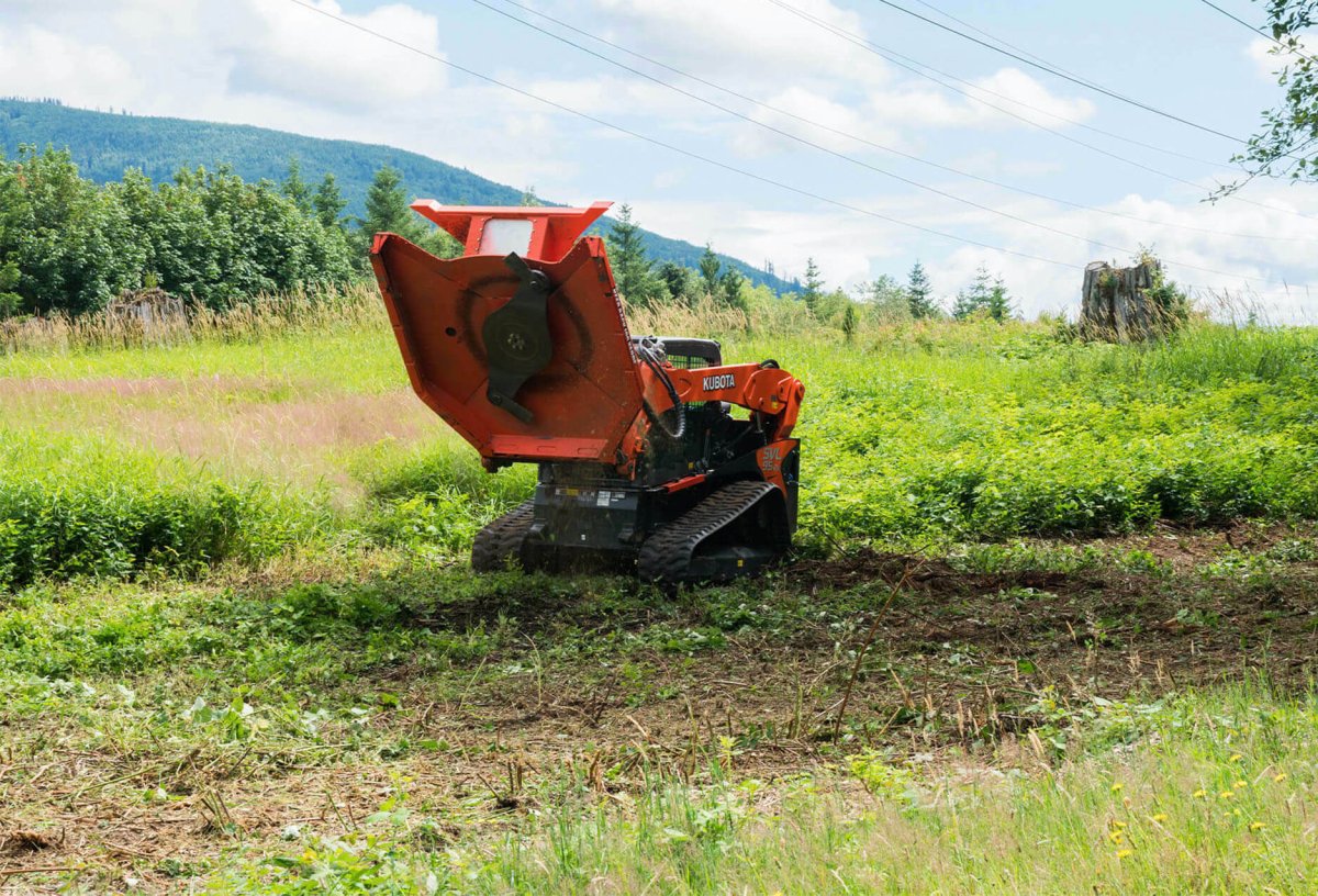 Typhoon 74” Skid Steer Clearing Mower Attachment Eterra