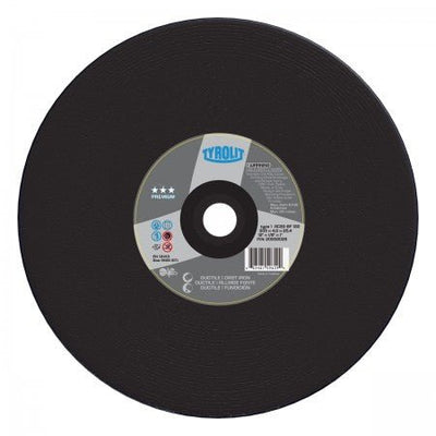 Tyrolit PREMIUM High Speed Gas & Electric Saw Wheels for Ductile/Cast Iron & Asphalt-Type 1 Diamond Products