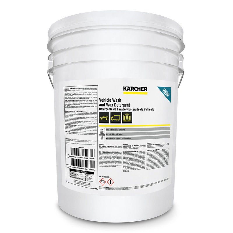 Vehicle Wash and Wax Detergent - 5 Gallon Karcher
