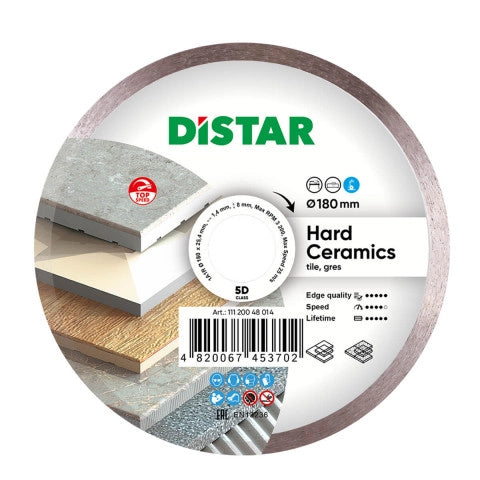 Diamond Cutting Blade 1A1R Hard Ceramics 11120048014 Distar 7"