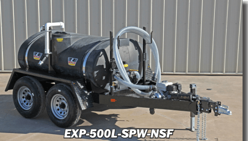 Wylie Express Water Wagon - 550 Gallon EXP-550L-SPW-NSF Wylie Surge Brakes with Potable Water - NSF Complaint