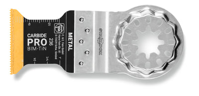 FEIN Starlock 1-1/4 x 1-5/8 in E-Cut Carbide PRO TiN Oscillating Tool Blade 10-Pack FEIN