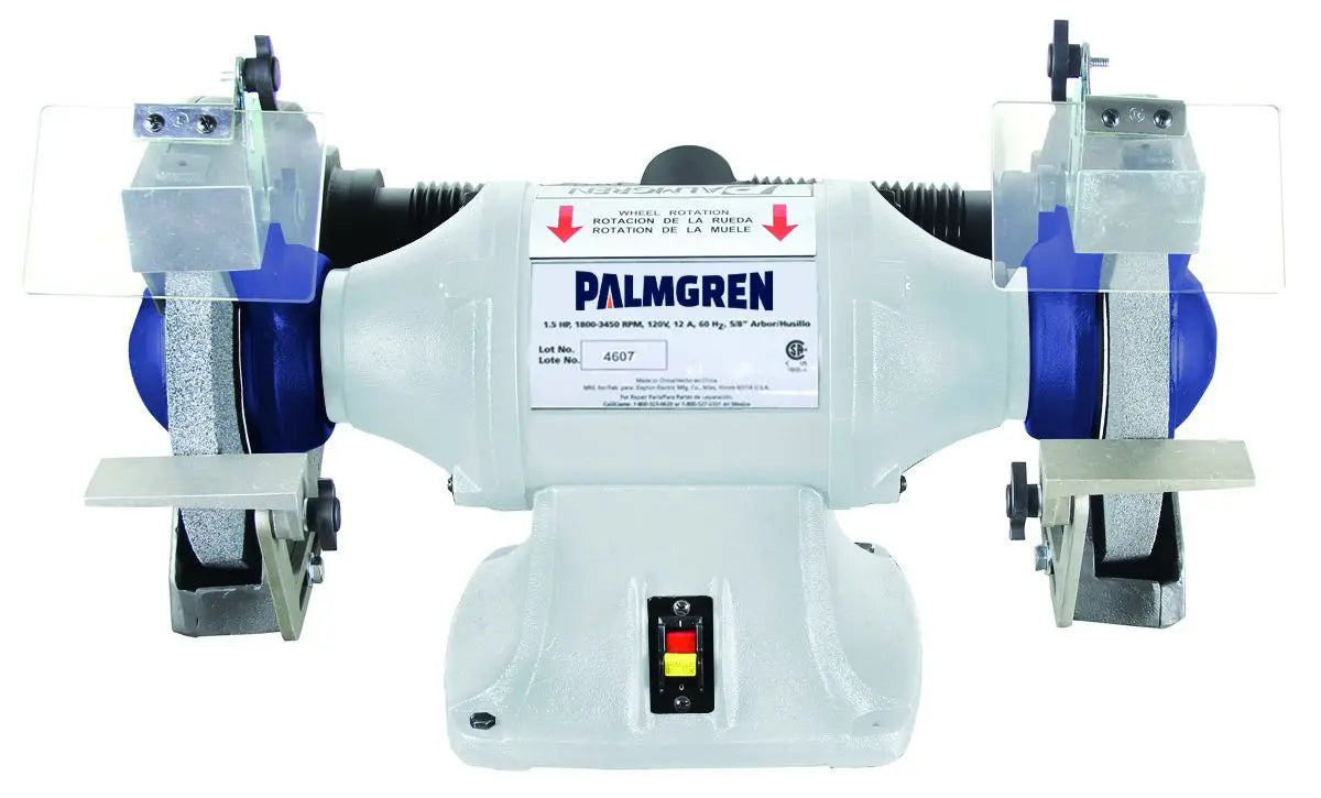 10" 1HP 115/230V grinder w/dust collection Palmgren