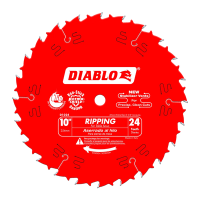10 in. x 24 Tooth Ripping Saw Blade - 10Pack Diablo Tools