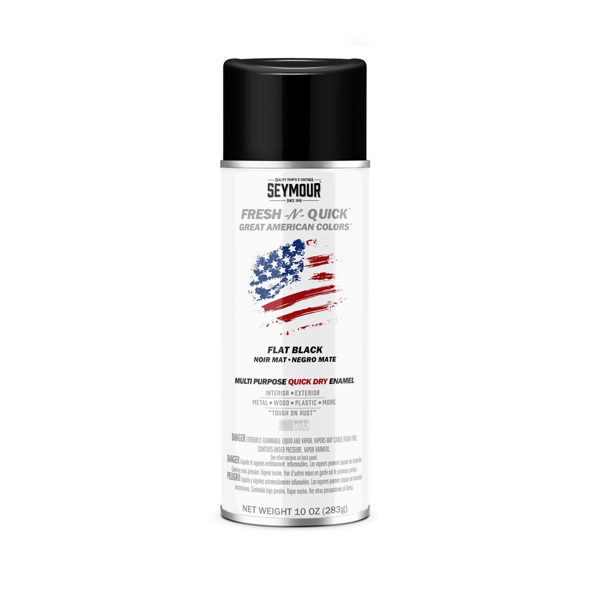 Fresh-N-Quick Multi-Purpose Spray Enamel - Case of 6 11-10 Seymour FLAT BLACK