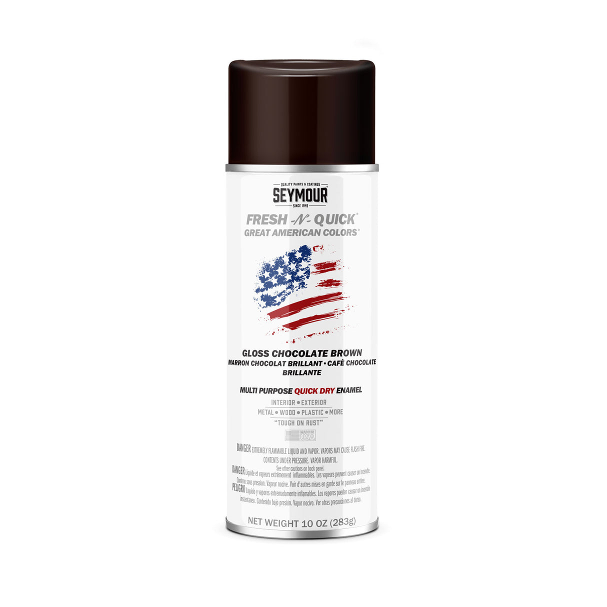 Fresh-N-Quick Multi-Purpose Spray Enamel - Case of 6 11-76 Seymour GLOSS CHOCOLATE BROWN