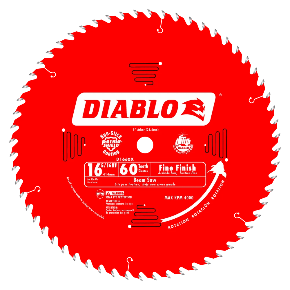 16-5/16 in. x 60 Tooth Fine Finish Beam Saw Blade - 2 per Order Diablo Tools