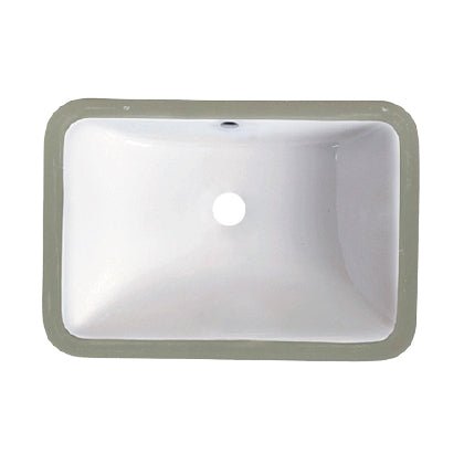 18″ x 12″ Porcelain Undermount Rectangle Lavatory Sink Dakota Sinks