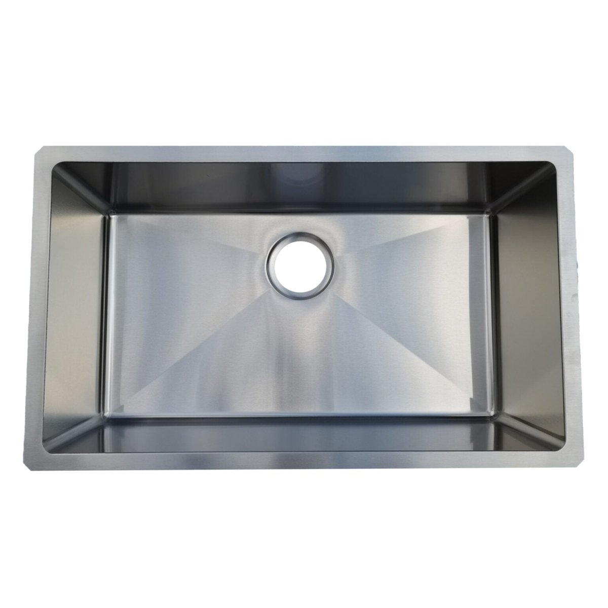 18g Micro Radius 30×18 Single Bowl Undermount Stainless Steel Kitchen Sink Dakota Sinks