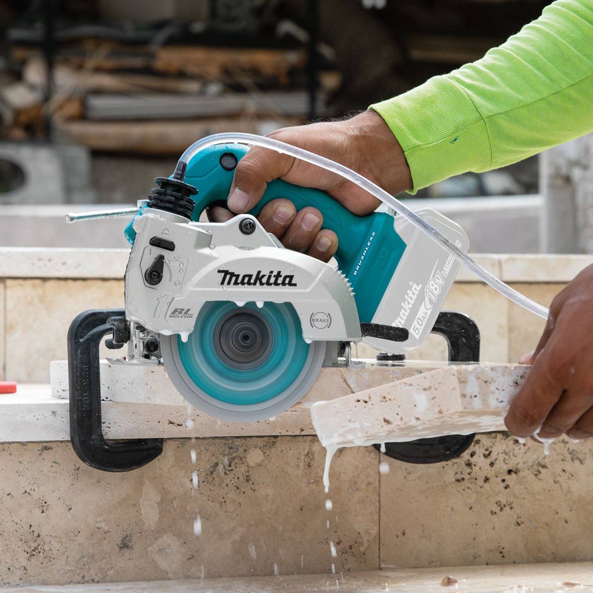 18V LXT® Lithium-Ion Brushless Cordless 5" Wet/Dry Masonry Saw (Tool Only) Makita