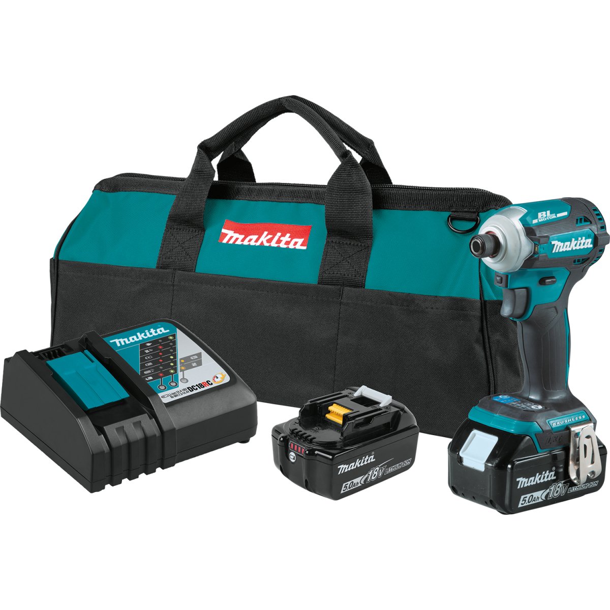 18V LXT® Lithium‑Ion Brushless Cordless Quick‑Shift Mode™ 4‑Speed Impact Driver, Tool Only XDT19T Makita Kit