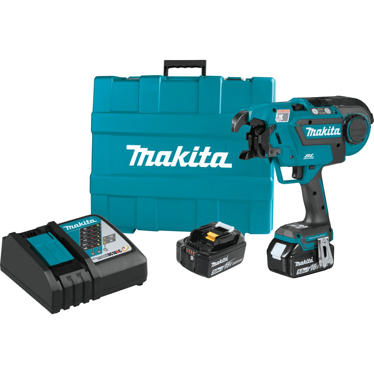 18V LXT® Lithium‑Ion Brushless Cordless Rebar Tying Tool XRT01TK Makita Kit