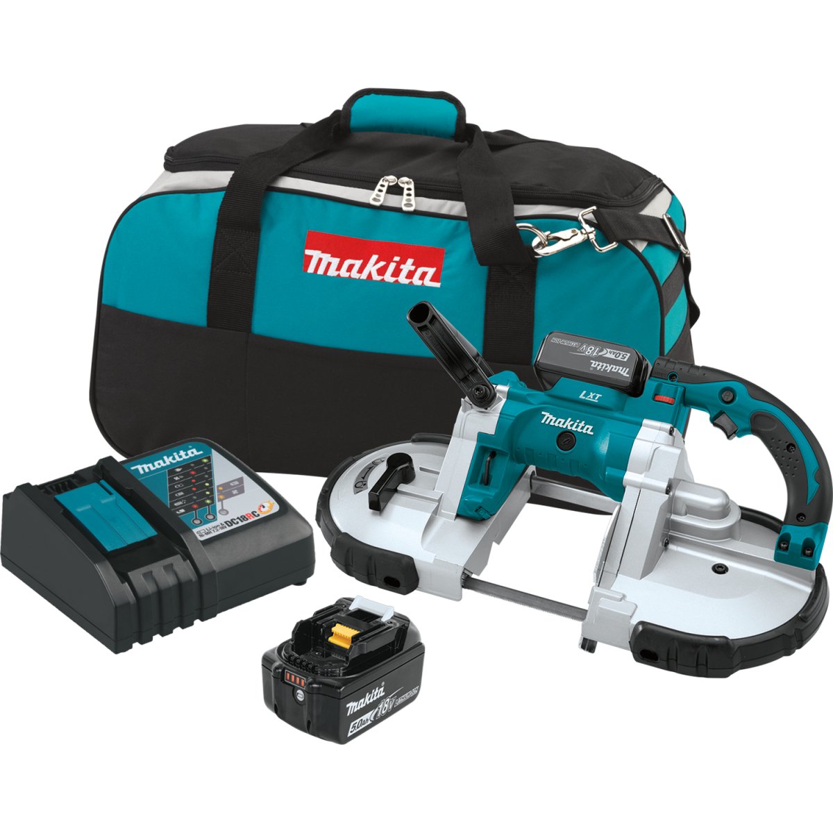 18V LXT® Lithium‑Ion Cordless Portable Band Saw XBP02TX Makita Kit