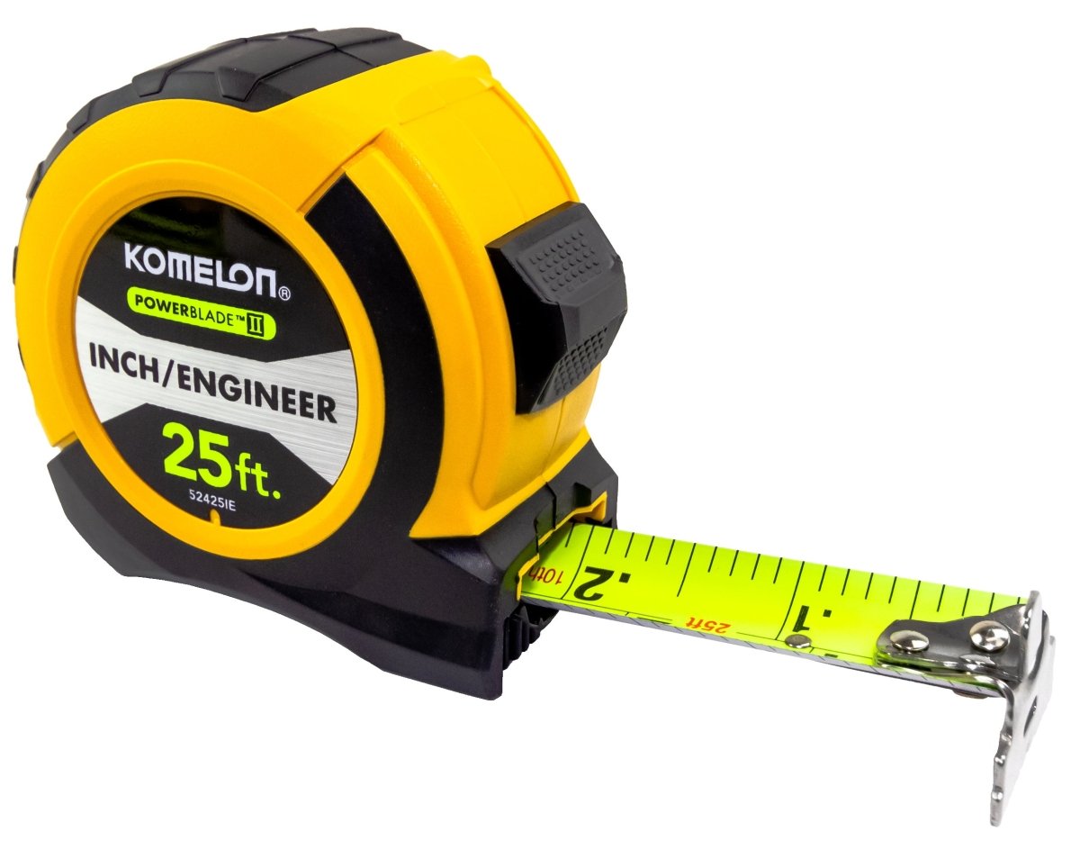 25' Abs Powerblade Ii (Inch/Engineer) Tape Measure Komelon