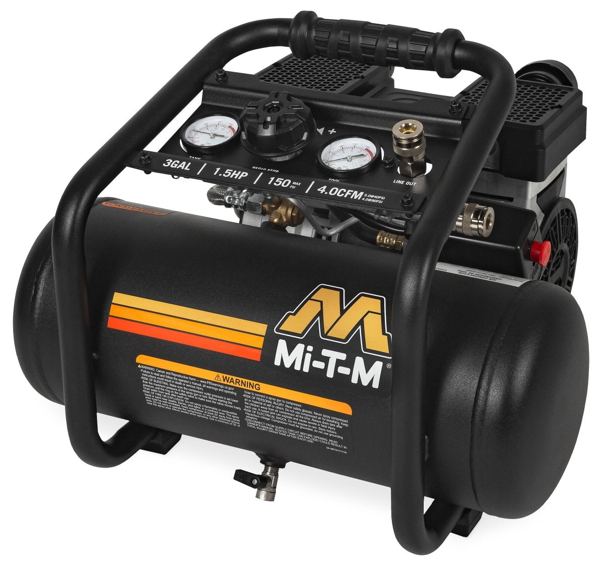 3-Gallon Single Stage Electric Air Compressor - AM1-HE15-03QM Mi-T-M