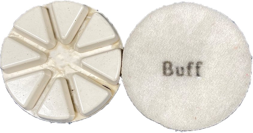 3 Inch Gloss Floor Pads - Sale DTSBFP-4 Diamond Tool Store White Buff