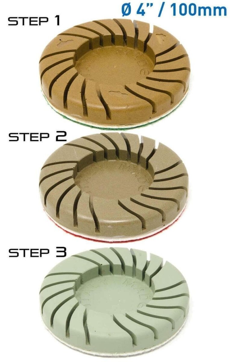 3 Step Polishing Pads for HG Hyper Grinder Hypergrinder