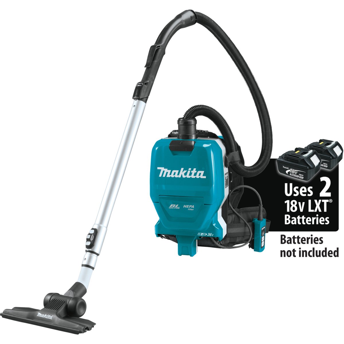 36V (18V X2) LXT® Brushless 1/2 Gallon HEPA Filter Backpack Dry Vacuum XCV09Z Makita Tool Only