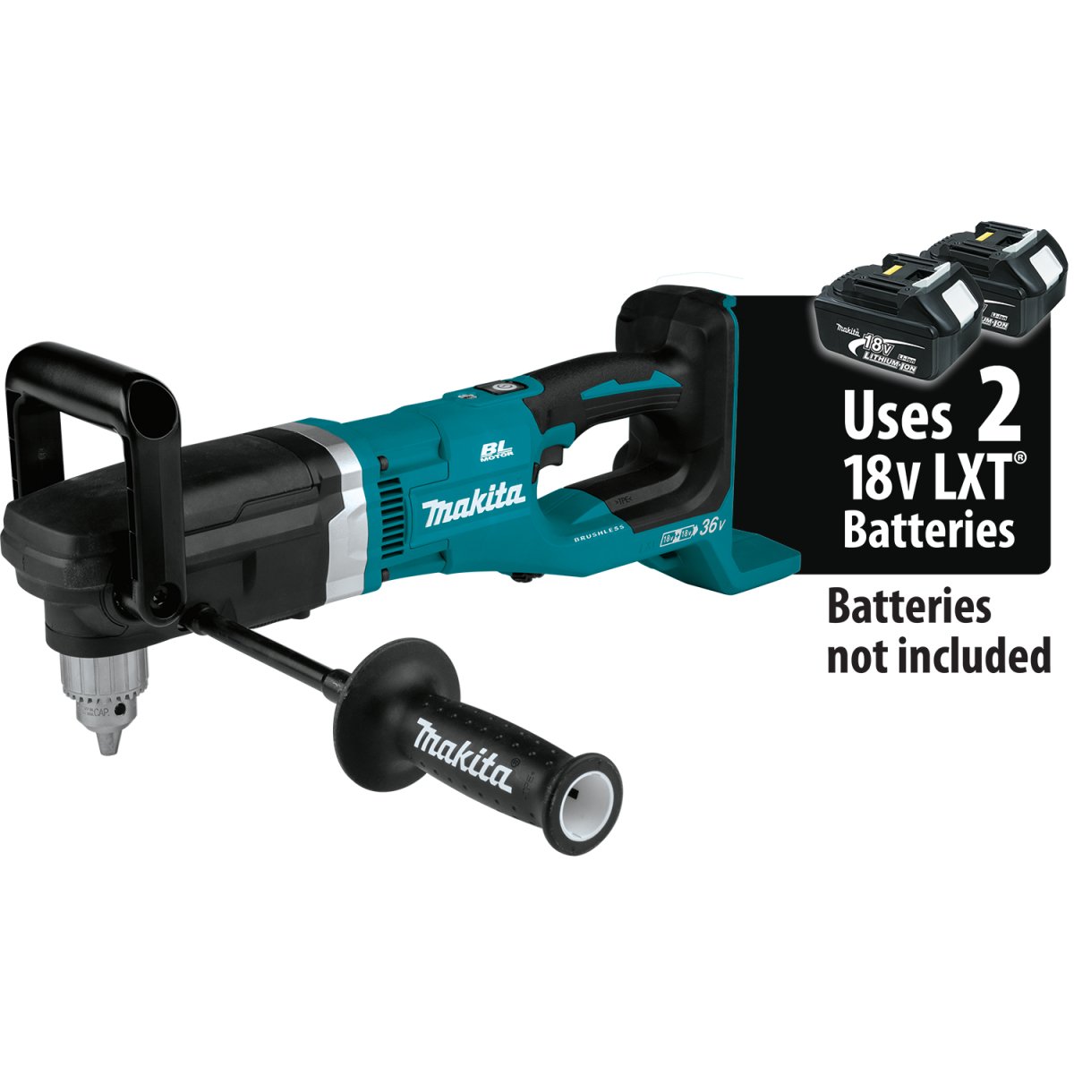 36V (18V X2) LXT® Brushless 1/2" Right Angle Drill (5.0Ah) XAD03Z Makita Tool Only