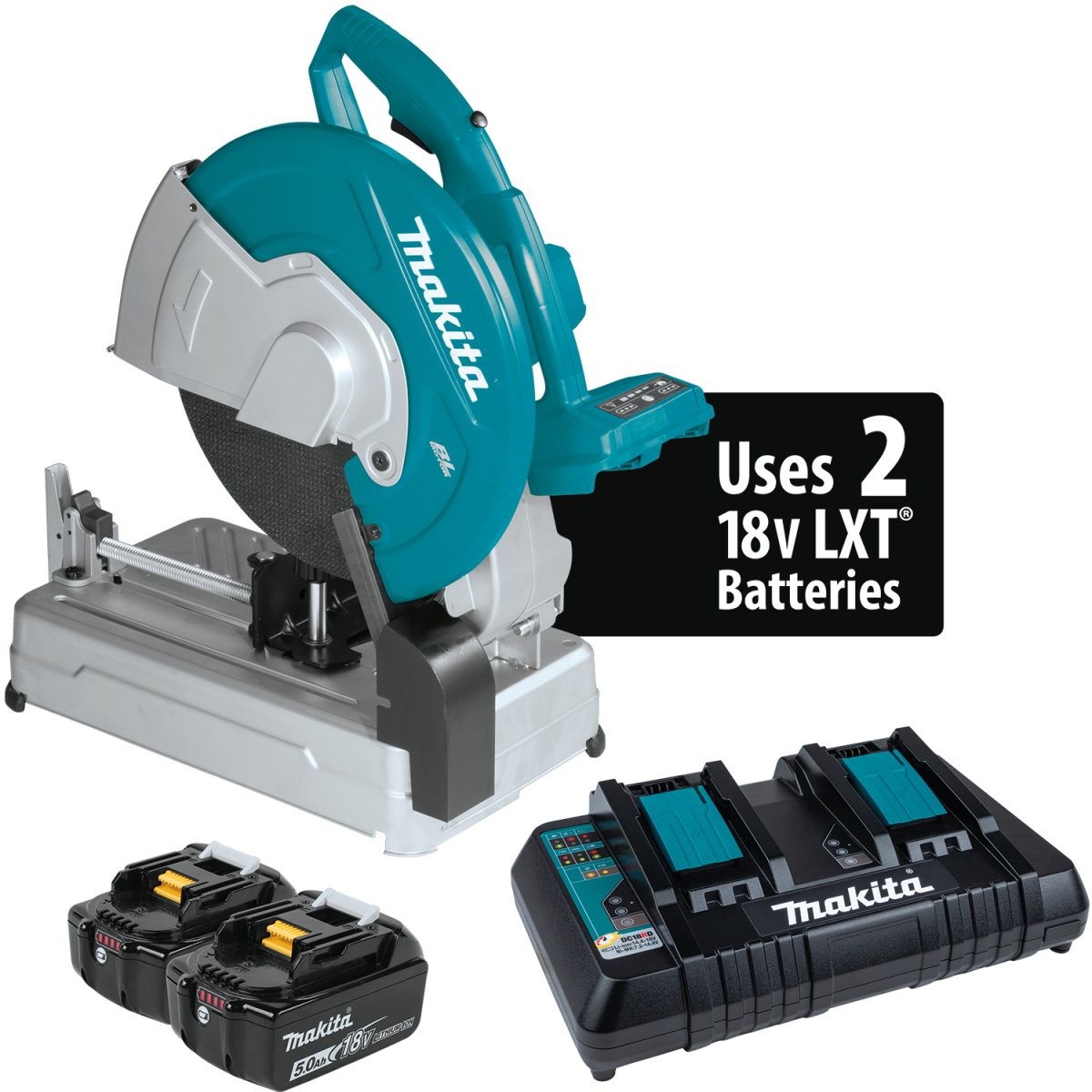 36V (18V X2) LXT® Brushless 14" Cut‑Off Saw XWL01PT Makita Kit